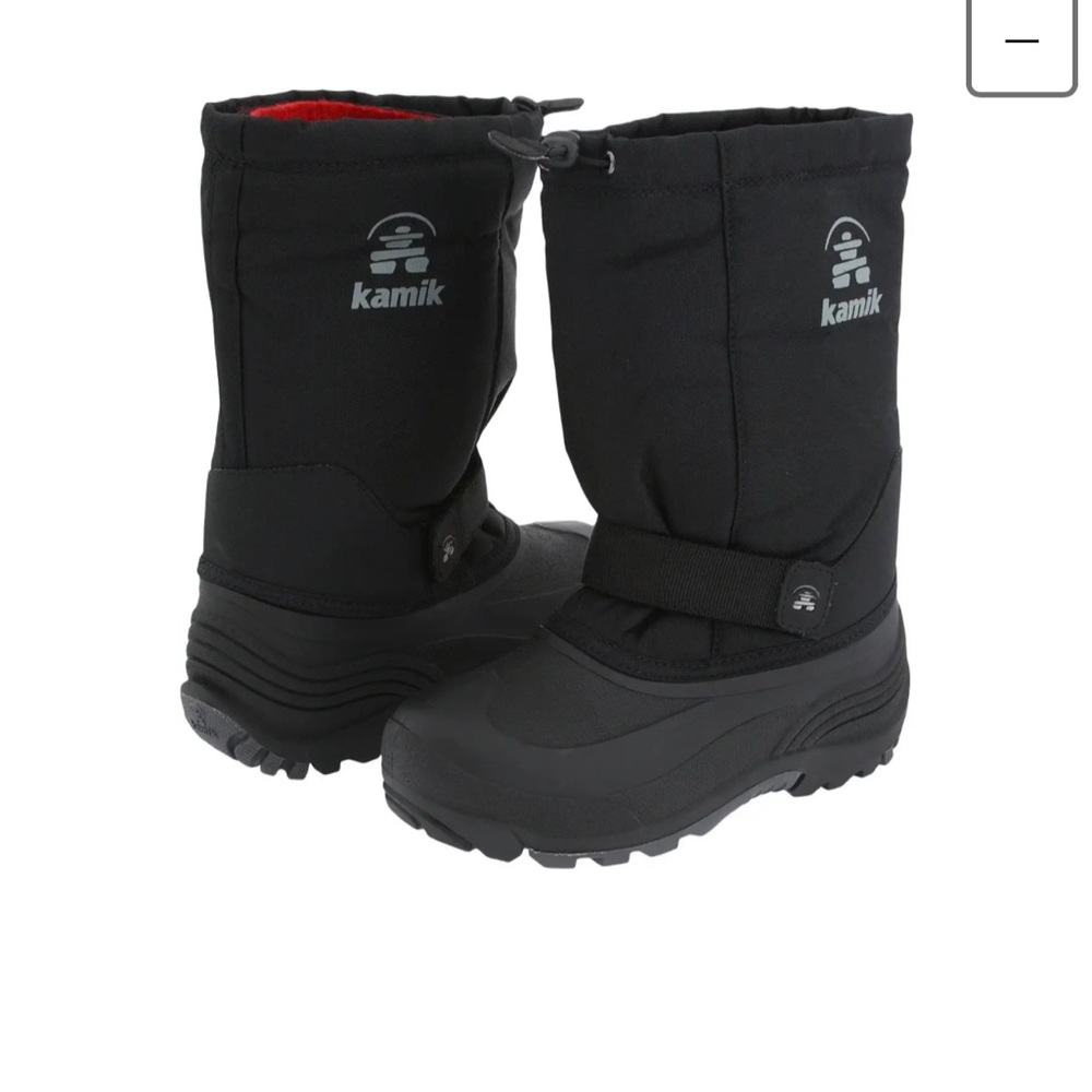 Like new Kamik youth unisex snow boots shoes size 1